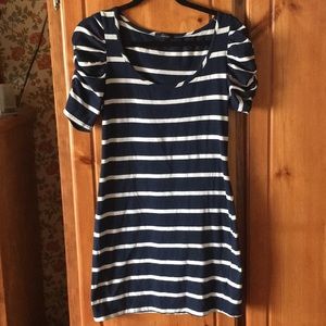 Blue and White Stripped Dress